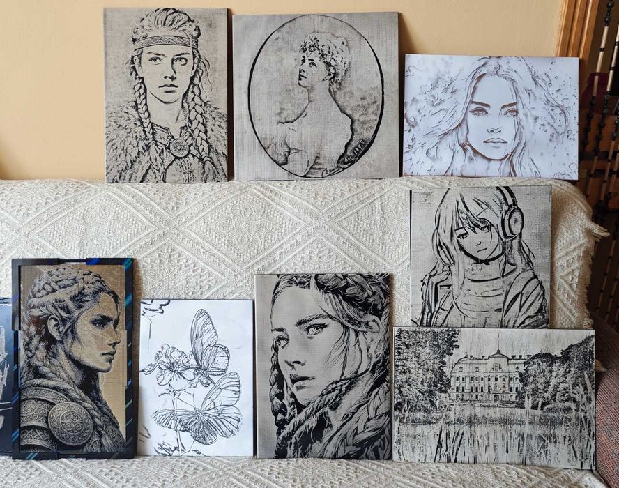 Wypalany obraz na płytce ceramicznej super efekt portret prezent