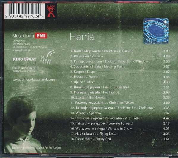 Jan A.P. Kaczmarek Hania OST soundtrack muzyka filmowa