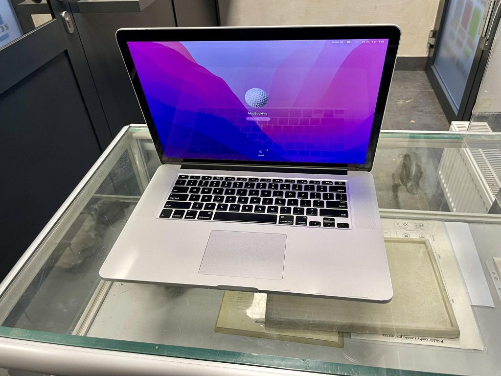 MacBook Pro A1398 i7 4x2,3/8GB/512GB/GT650 Nowa bateria