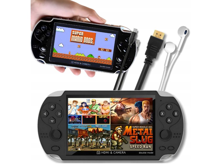 Mini Konsola Retro Przenośna Do Gier 1000+ 8GB Polskie Menu WYPRZEDAŻ