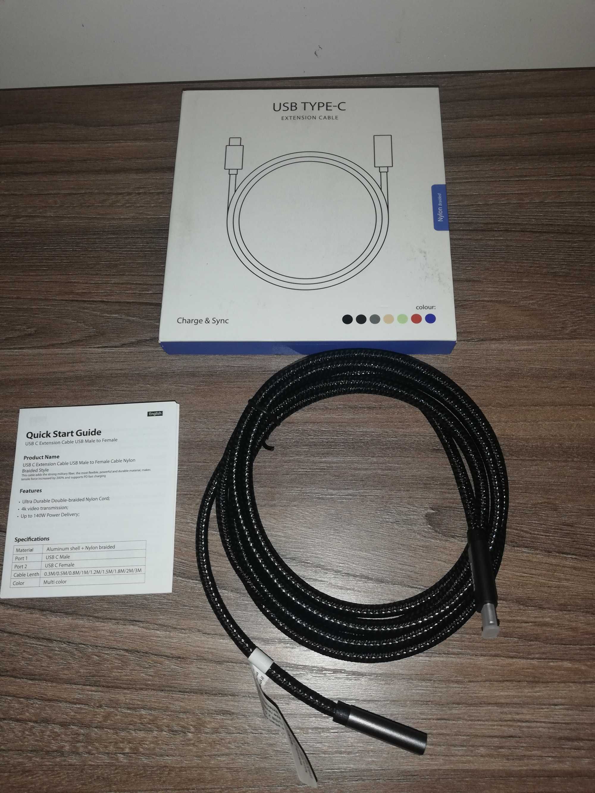 Kabel USB typu C - USB typu c Belker - 3.1 10gb/s.