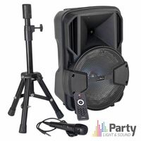 Coluna Amplificador 200W 8" USB/BT/SD Suporte/Micro PARTY