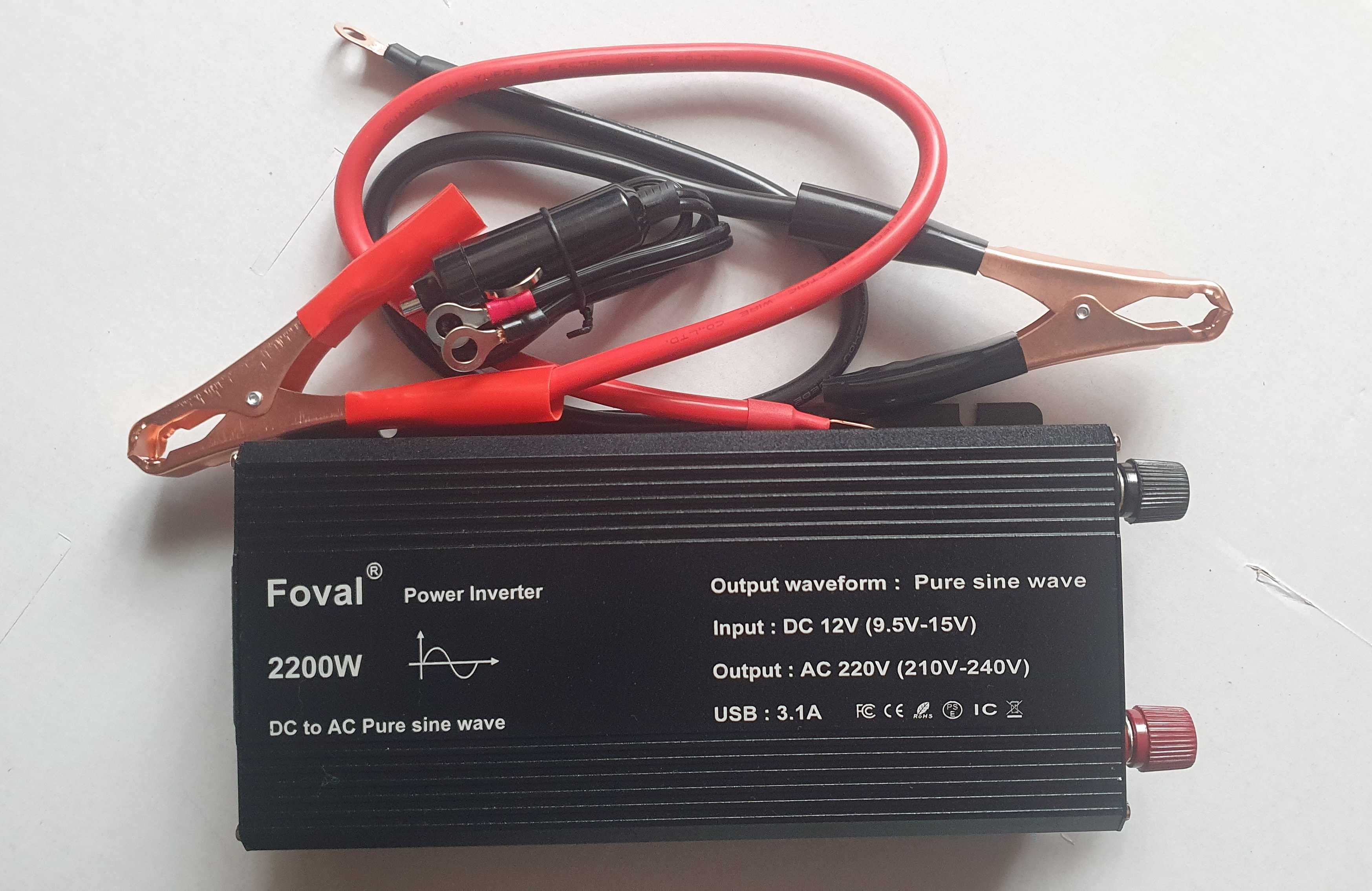 Інвертор Foval 2200W 2200Вт Инвертор