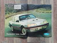 Plakat Ford Thunderbird Turbo Coupe 33,5cm x 47,5cm Cars USA