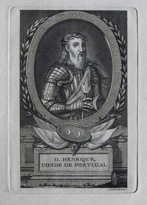 D. Henrique Conde de Portugal 1806 gravura de António Quinto