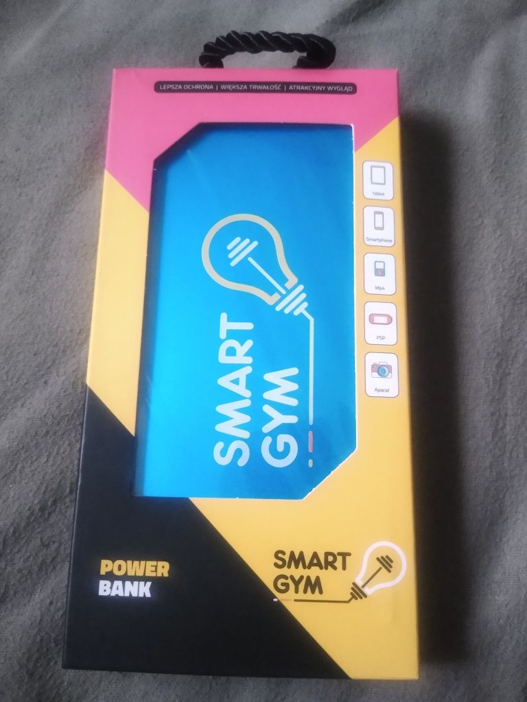 Powerbank niebieski 20 000 mAh 20000 nowy smart gym smartgym