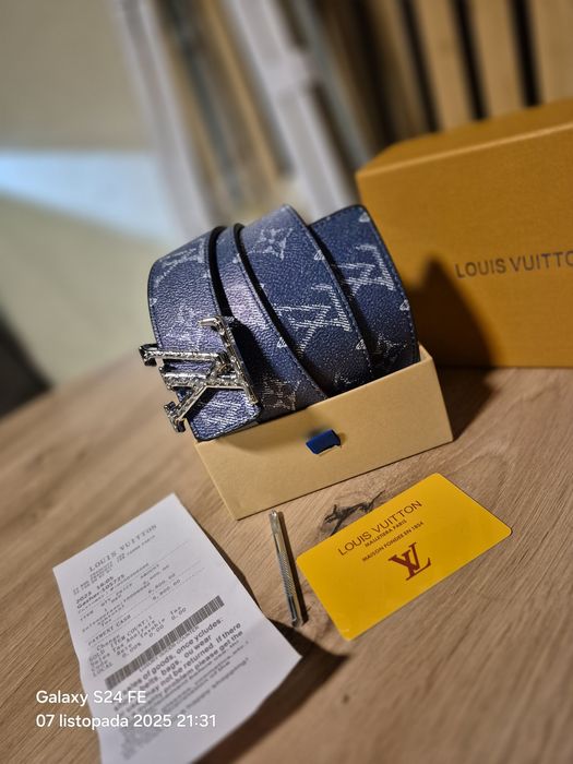 Pasek skórzany Louis Vuitton dł 120 cm