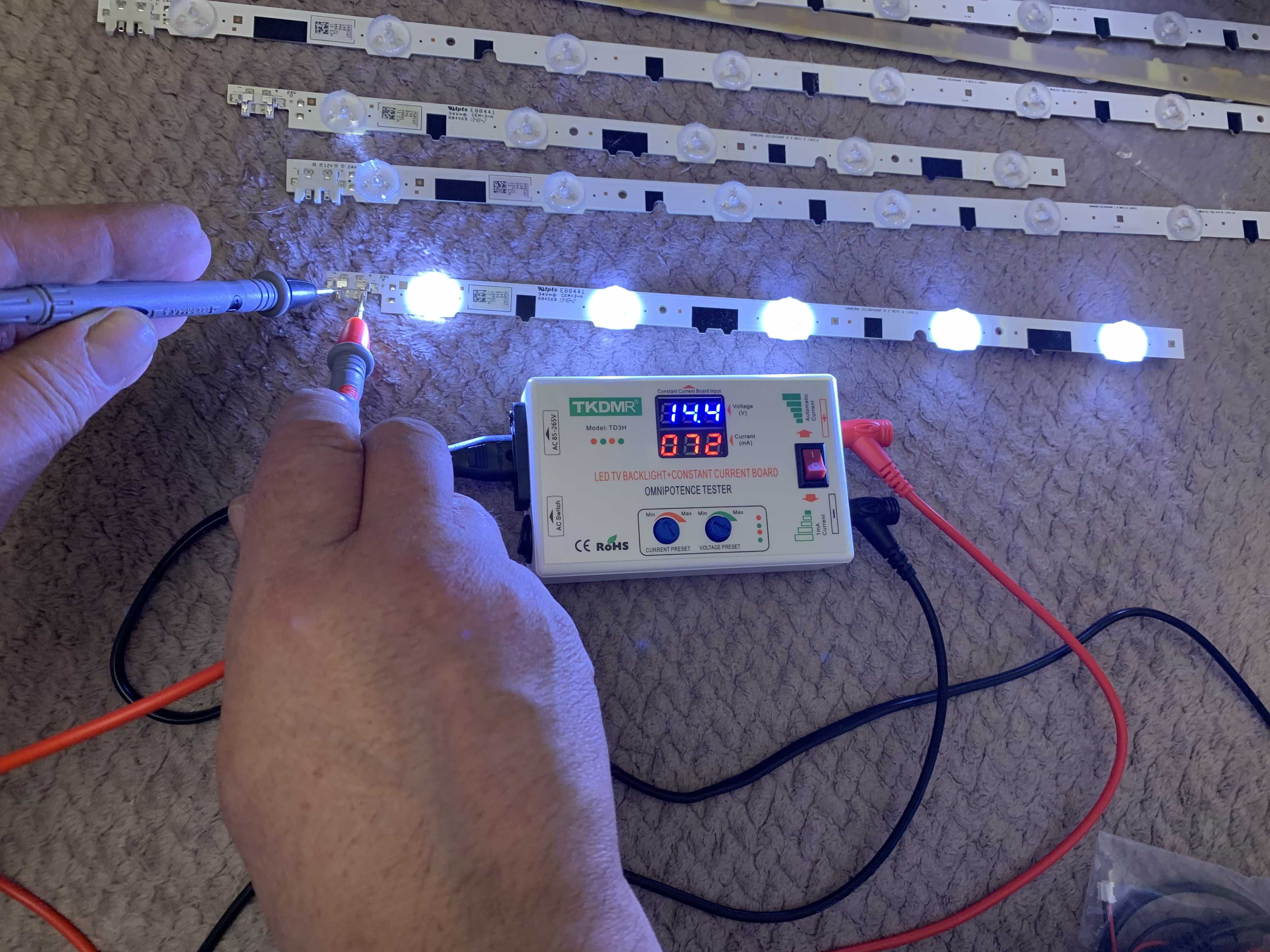LED тестер  світлодіодів та світлодіодних планок LED TV TKDMR TD3H