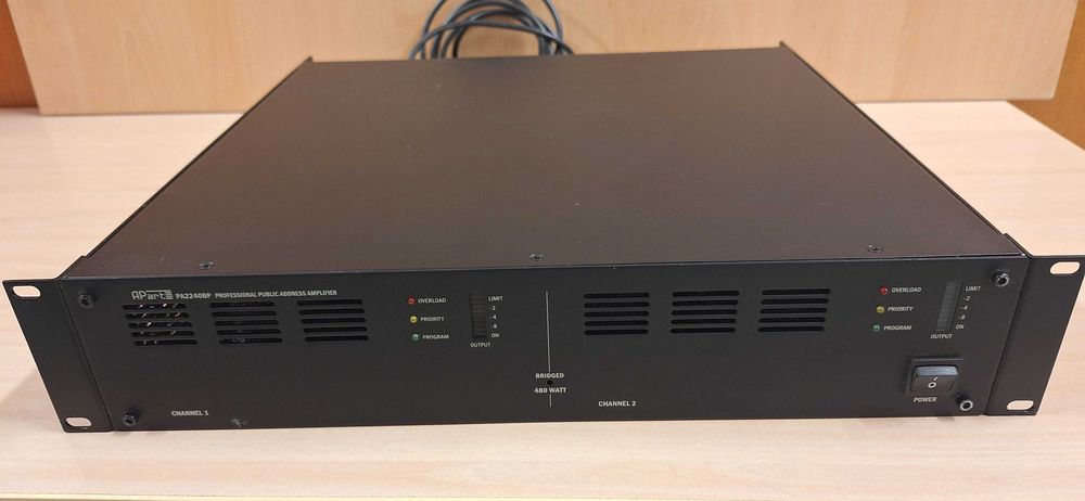Apart PA2240BP 2-kanałowy wzmacniacz mocy 2x240W 100V