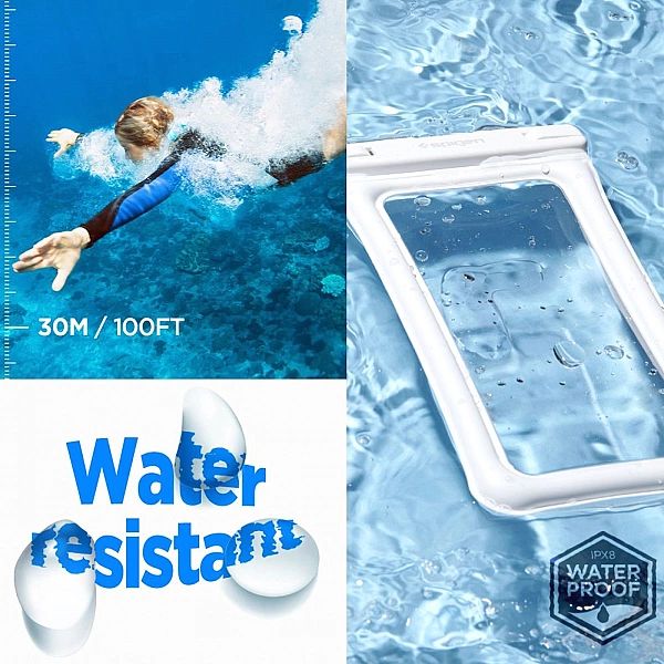 Spigen A610 Universal Waterproof Float Case White