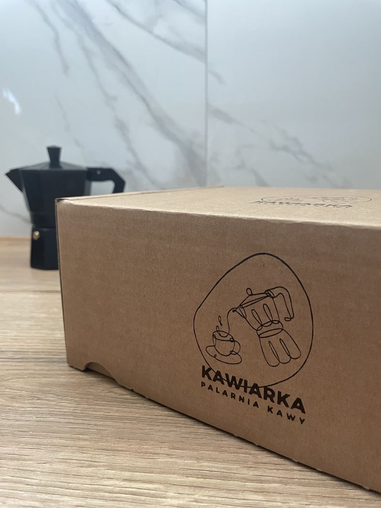 Zestaw Kawiarka + Kawa Arabica 100% 150g Kolumbia