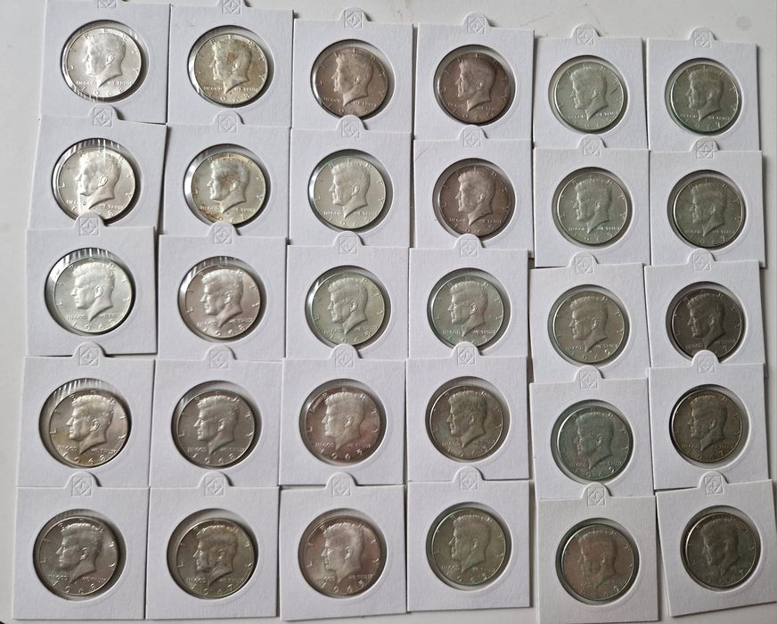 Half dollar 1965-69r 30 sztuk srebro