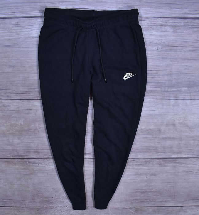 Nike Czarne Spodnie Dresowe Damskie Logowane / S