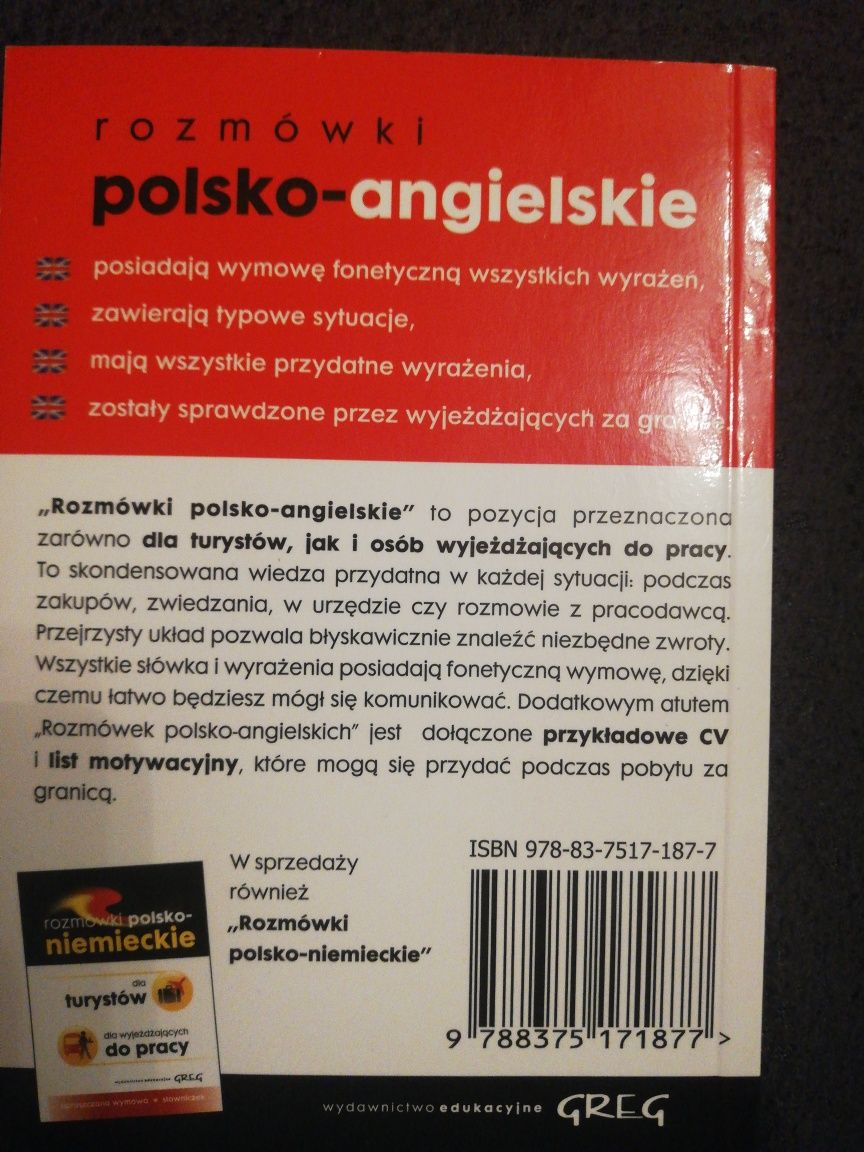 I polsko-angielskie dla turystów i do wyjeżdżających do pracy