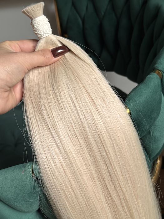 Wlosy slowianskie naturalne czarne i blond 100 gram