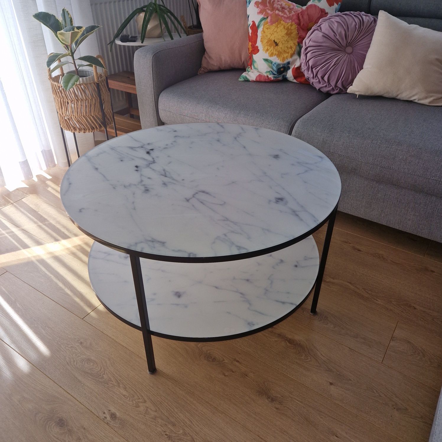 Stolik kawowy 80x45 marmur