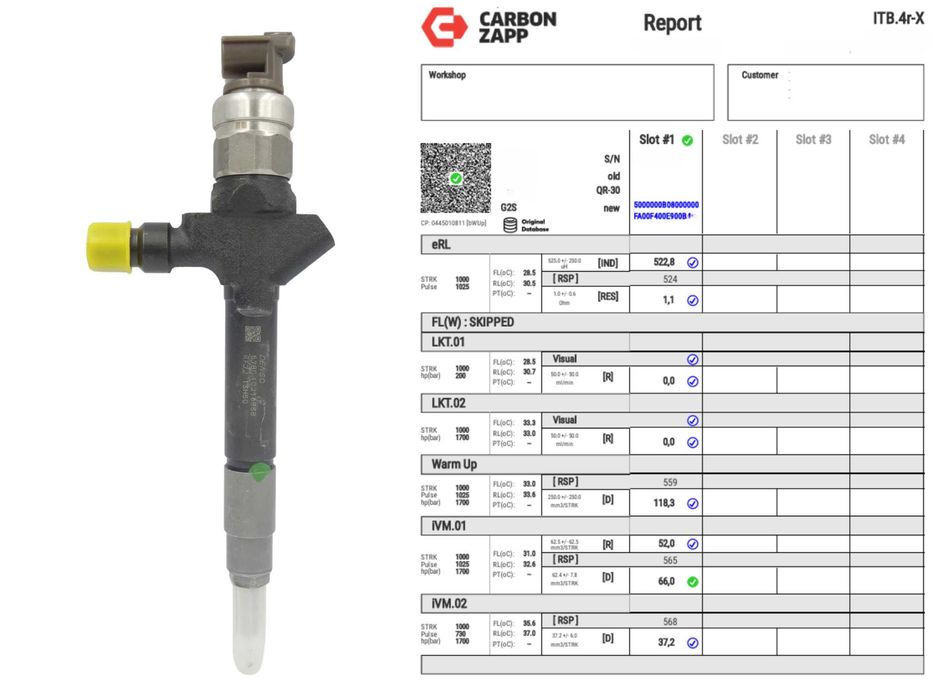 Regenerowany wtryskiwacz RF7J-13H50 DENSO Mazda 2.0