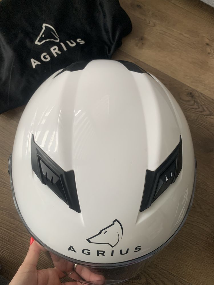 Kask Agrius rozm L + rekawiczki RST rozm L