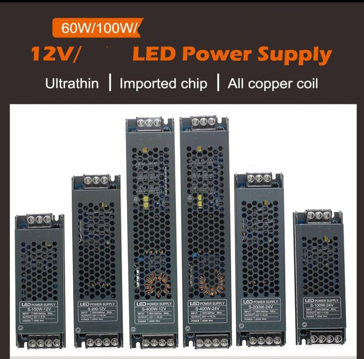 Блок питания адаптер 220- 12v, RGB конектор, led диодная лента 5в 12в