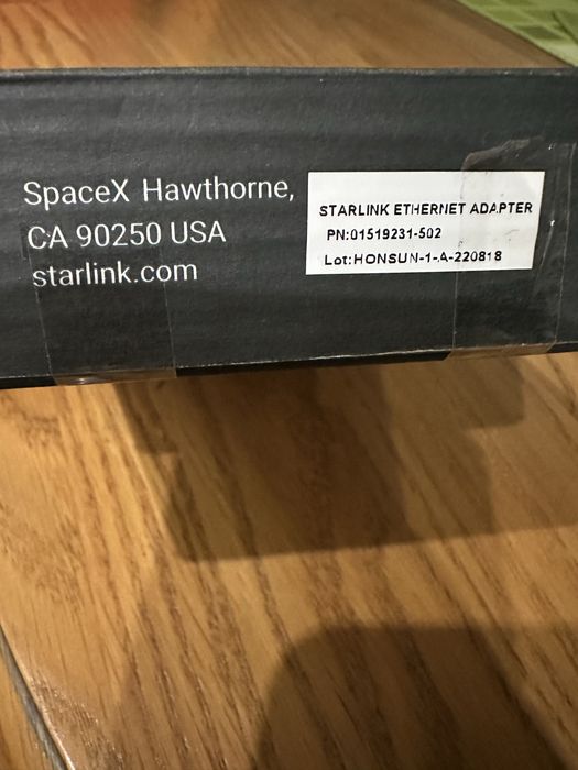 Адаптер  Starlink Ethernet Adapter