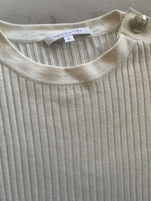 Sukienka off-white Patrizia Pepe