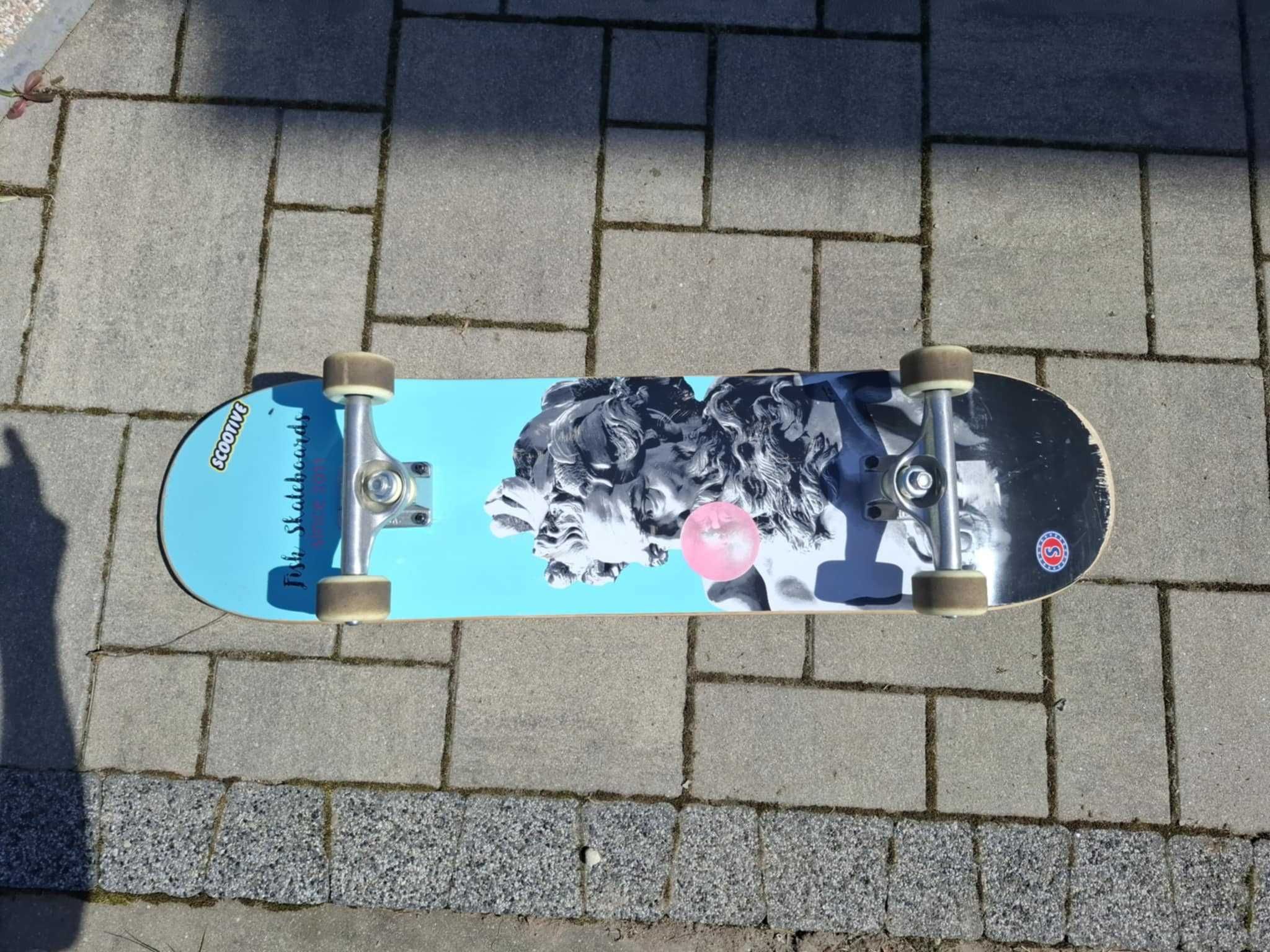 Deskorolka Fish Skateboards Bubble Gum 8.0" + klucz wielofunkcyjny