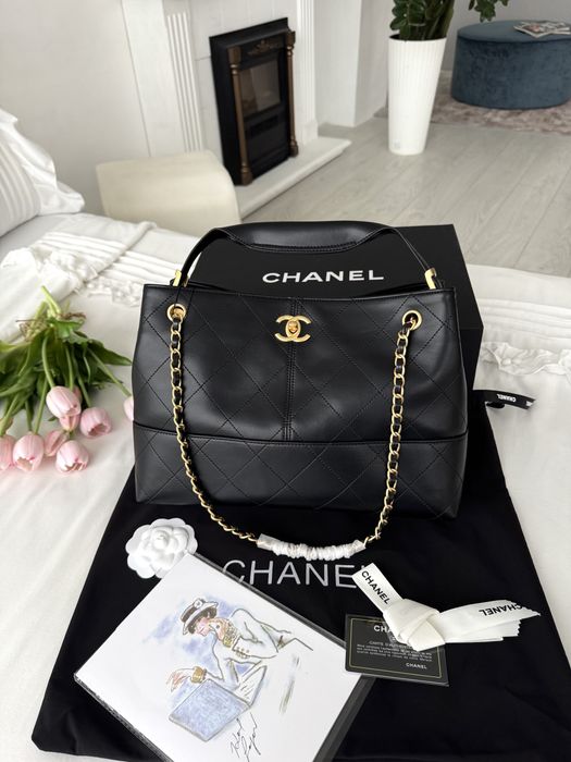 Сумка Chanel Black Gold шкіра | чорна