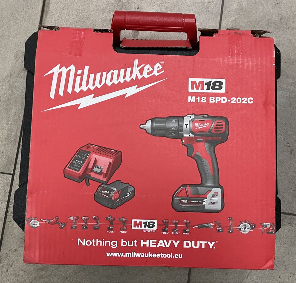 Milwaukee M18 Wiertarko-wkrętarka udarowa 18V