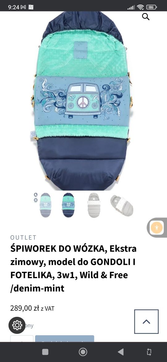 ŚPIWOREK DO WÓZKA model do gondoli i fotelika, 3w1