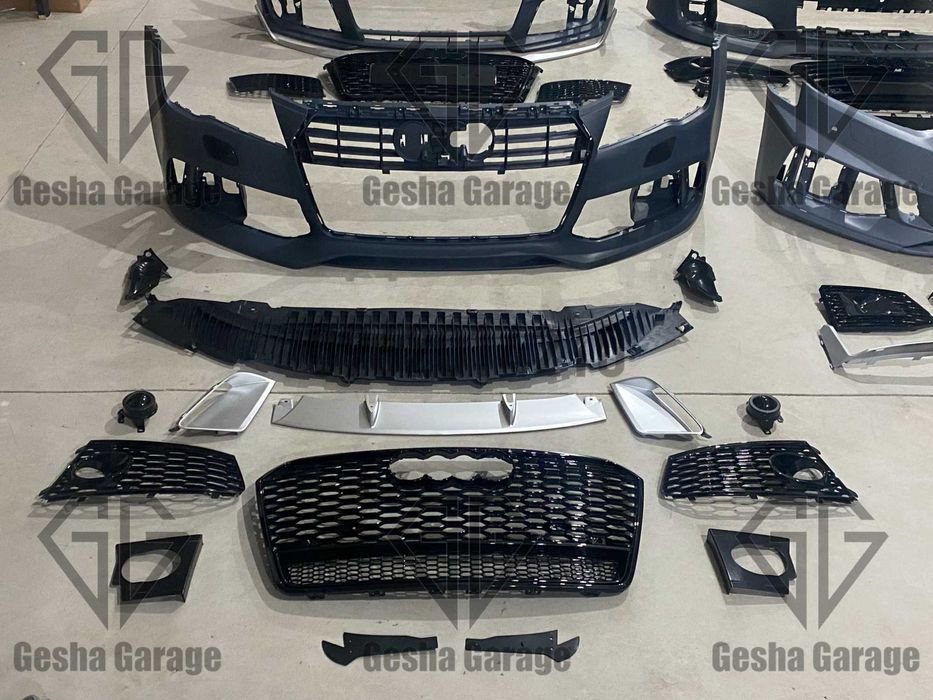 Бампер передній передний Audi Ауді a3a4a5a6a7a8q3q5q7 s-line rs стиль