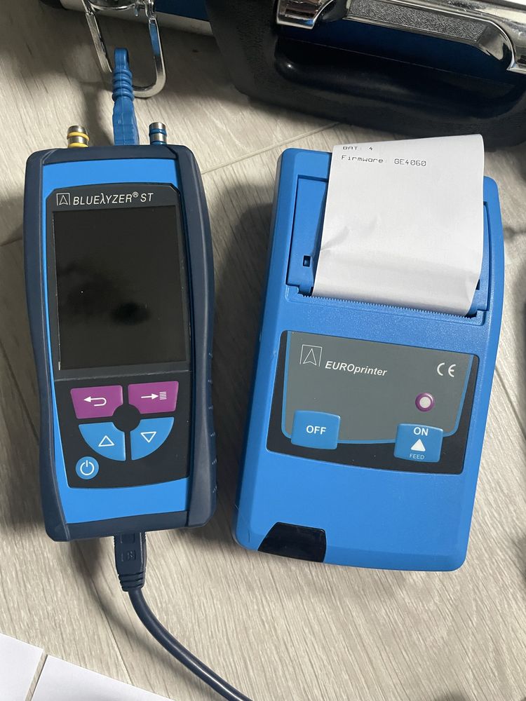 Analizator spalin Bluelyzer ST, O2, CO  drukarka Afriso