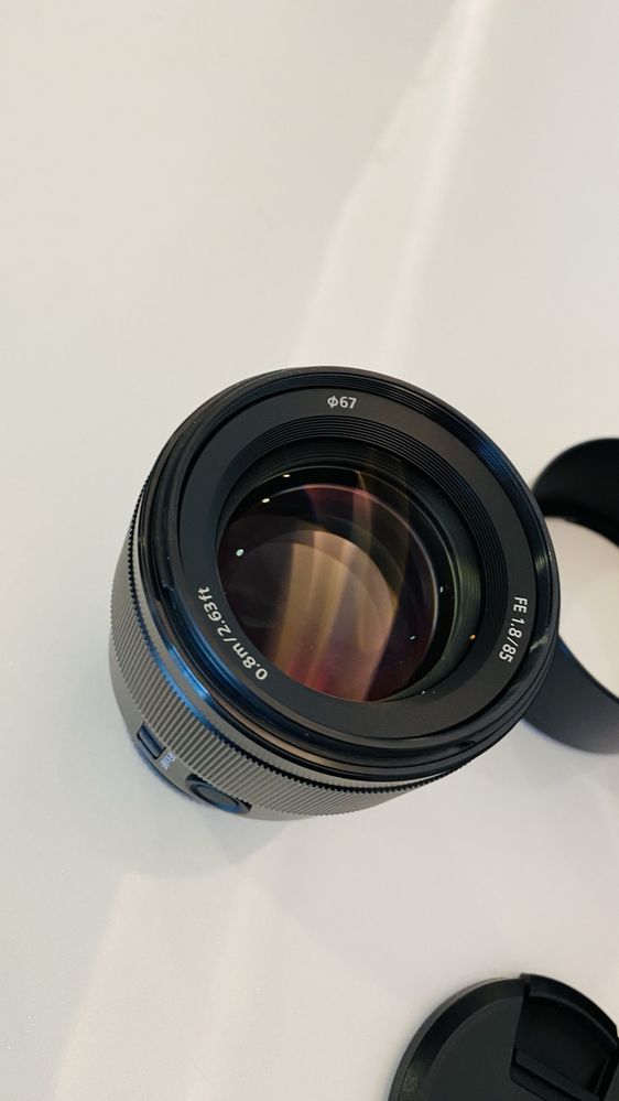 Lente sony 85mm 1.8