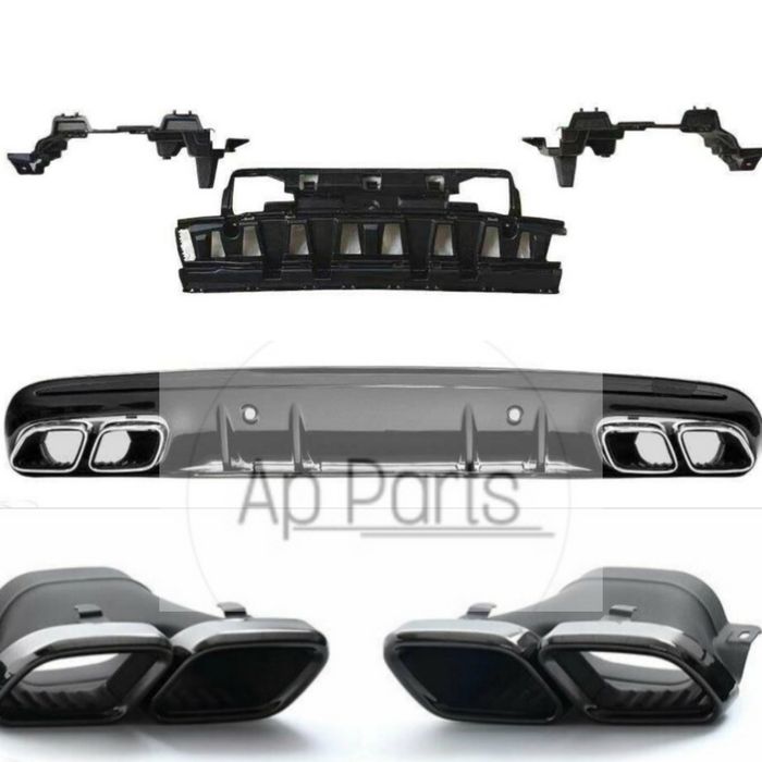 Mercedes W205 difusor amg C63 preto brilhante