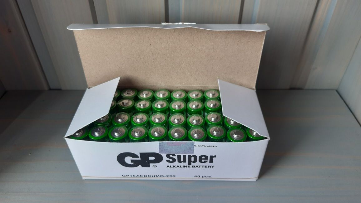Батарейка GP Super Alkaline AA  Блок (40 шт)