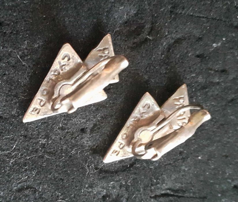 Brincos vintage anos 90 Cyclope Paris