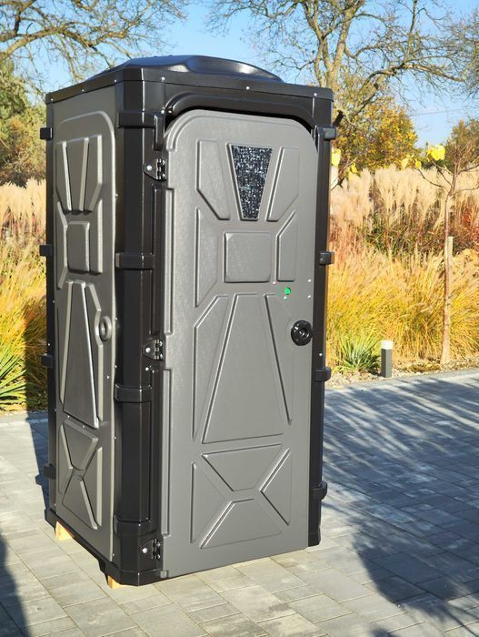 Toaleta przenośna ogrodowa na budowę na działkę do sadu budowlana