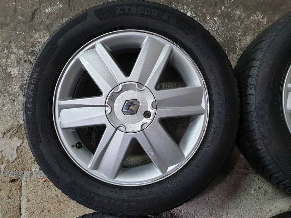 Felgi alu Renault R16 4x100 opony całoroczne 205/60R16 5,5mm