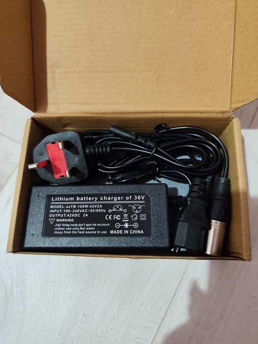 Nowy zasilacz 42V 2A do skuterów, rowerów i hoverbordów