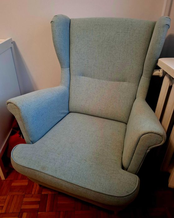 Fotel uszak błękitny