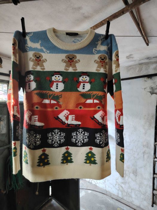 Camisolas L / S com desenhos de NATAL