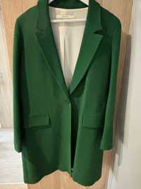 REZERWACJA Zielony płaszcz damski Zara M/38