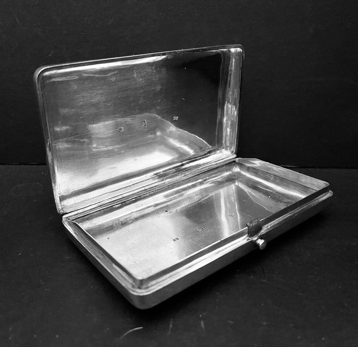 Caixa prata Rússia Imperial Séc. XIX. Contraste 1864