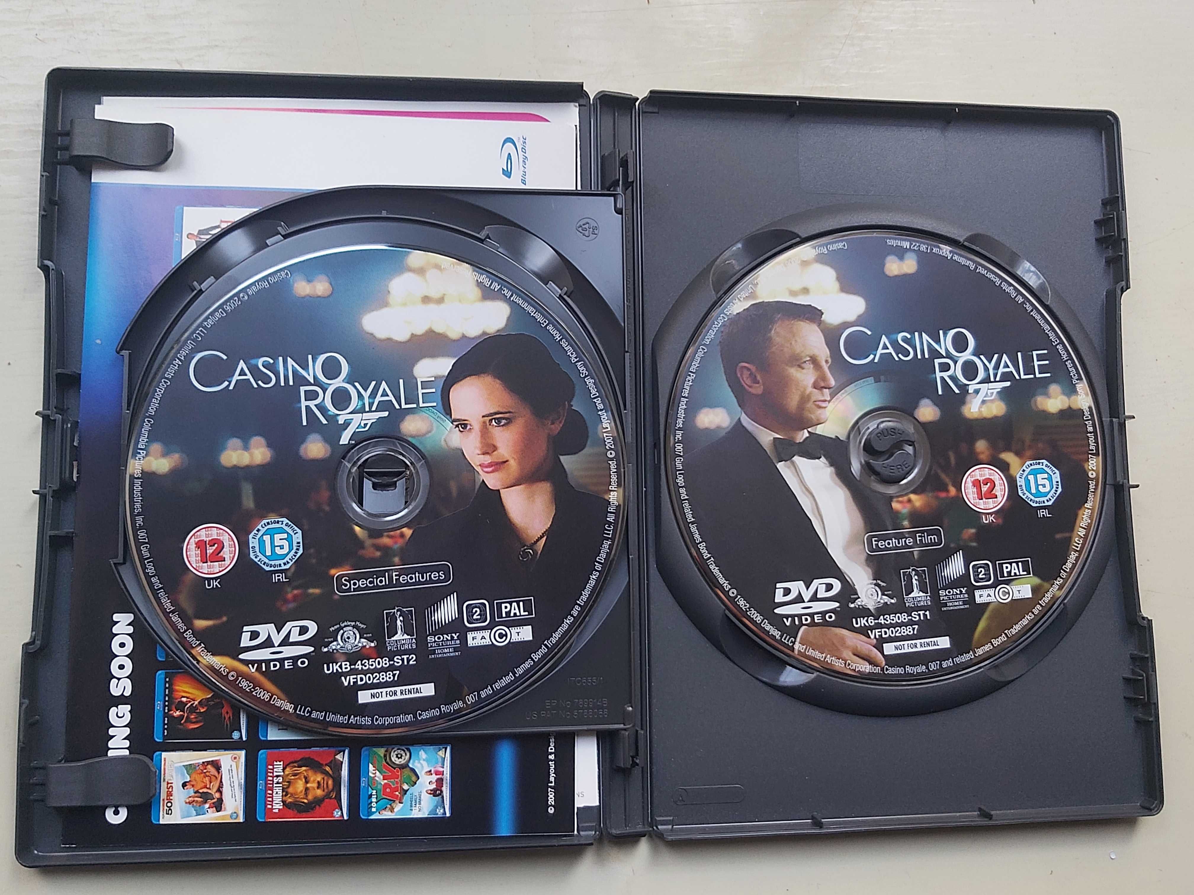 Casino Royale 2 DVD kolekcjonerska i karty do gry 007 James Bond