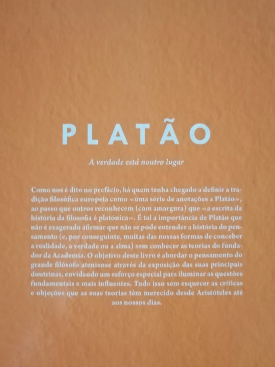 Livro filósofos Platão