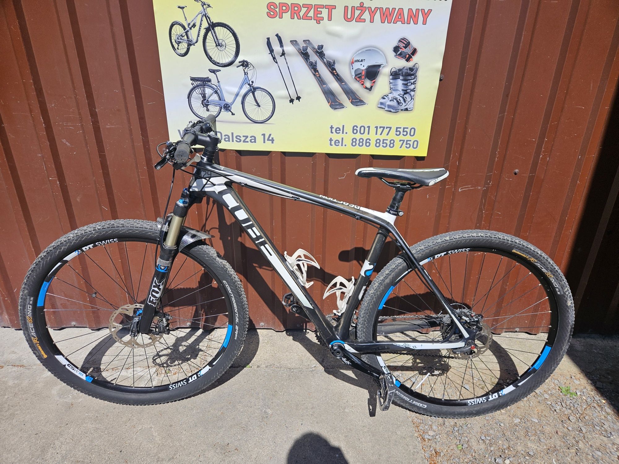 Rower MTB górski cube karbon reaction schimano xt  koła 29