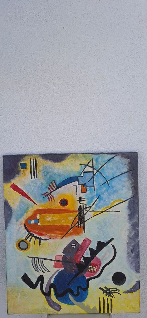 Vendo quadro Tela pintado à mão,  medidas 65x54