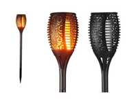 Lampa ogrodowa LED Solarna wbijana 51cm płomień, pochodnia