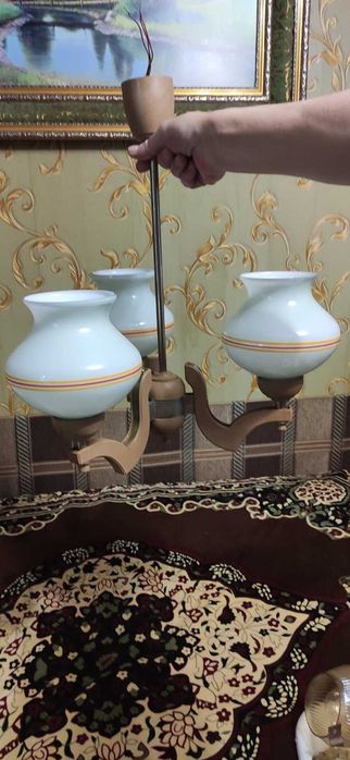 Набор люстр, лот плафонов, бра, светильники ссср