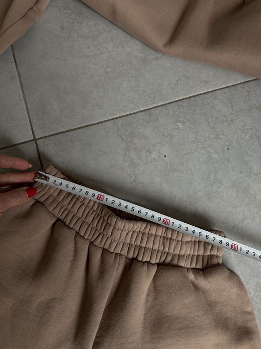 Флисовый теплый костюм цвет мокко бежевый размер s-m zara капучино