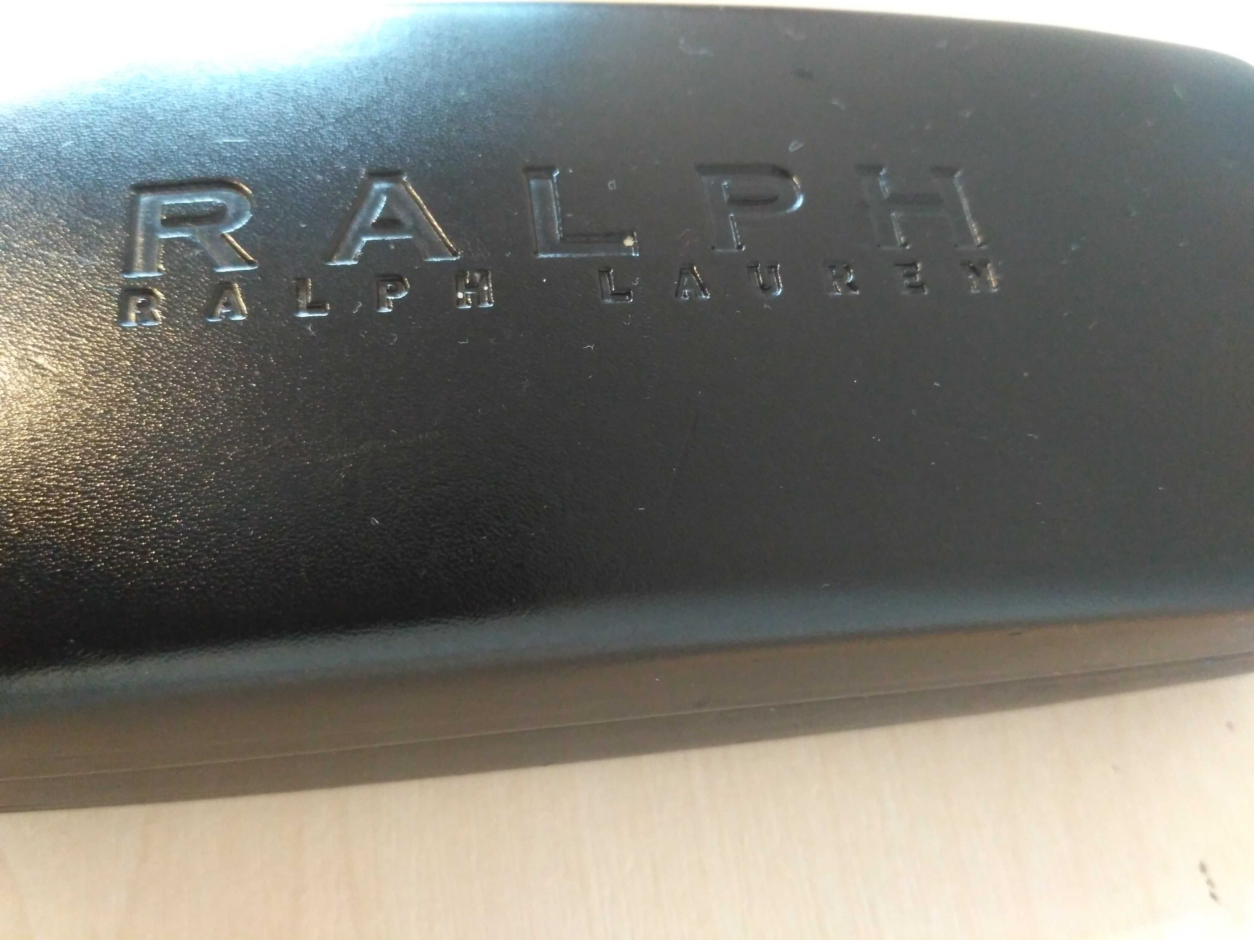 Skórzane  twarde etui dla okulary przeciwsłoneczne Ralph Lauren